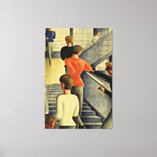 Oskar Schlemmer - Bauhaus Stairway Canvas Afdruk