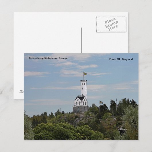 Oskarsborg, Söderhamn Zweden, Ph... Briefkaart (Voorkant / Achterkant)