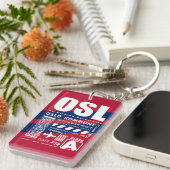 OSL Oslo Airport Sleutelhanger (Voorkant Rechts)