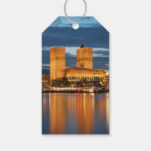 Oslo City Hall Noorwegen Cadeaulabel (Voorkant)