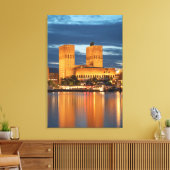 Oslo City Hall Noorwegen Canvas Afdruk (Insitu (Woonkamer))