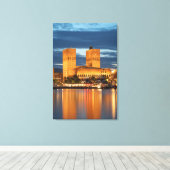 Oslo City Hall Noorwegen Canvas Afdruk (Insitu (Houten vloer))