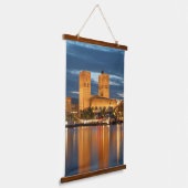 Oslo City Hall Noorwegen Hangend Wandkleed (Gebogen)