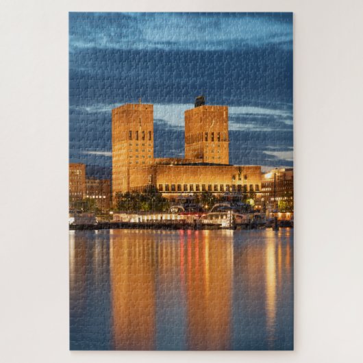 Oslo City Hall Noorwegen Legpuzzel (Verticaal)