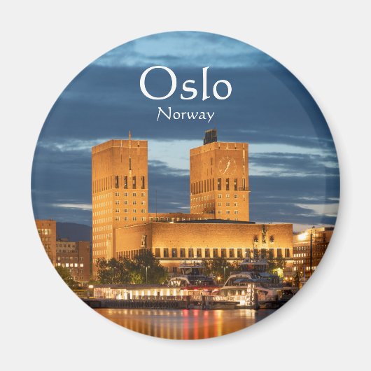 Oslo City Hall Noorwegen Magneet (Voorkant)