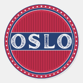 Oslo City Pride Embleem – Noorse identiteit Ronde Sticker