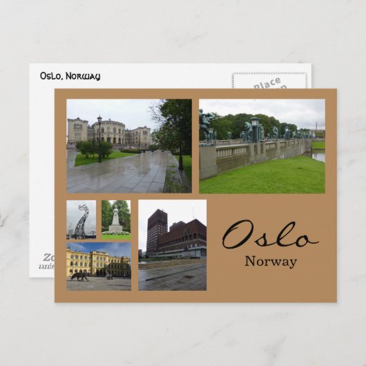 Oslo Collage 1 Briefkaart (Voorkant / Achterkant)