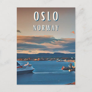 Oslo, de stad van de Scandinavische cultuur Briefkaart