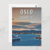 Oslo, de stad van de Scandinavische cultuur Briefkaart (Voorkant / Achterkant)