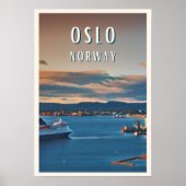 Oslo, de stad van de Scandinavische cultuur Poster (Voorkant)