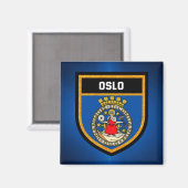 Oslo Flag Magneet (Voorkant / Achterkant)