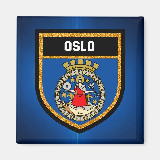 Oslo Flag Magneet (Voorkant)
