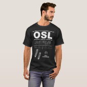 Oslo Gardermoen Airport OSL T-Shirt (Voorkant volledig)