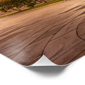 Oslo-gebouw in Noorwegen 's nachts Perfect Poster (Hoek)