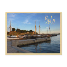 Oslo Harbour met tekst