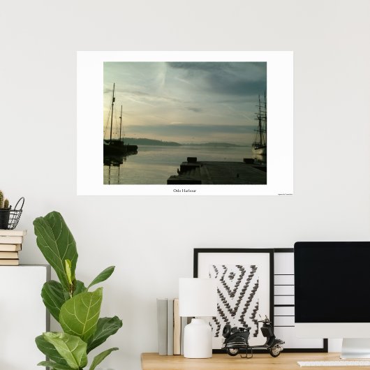 Oslo Harbour Poster (Thuiskantoor)
