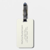 Oslo Hoofdstad Noorwegen Retro Moose  Souvenir Bagagelabel (Achterkant verticaal)