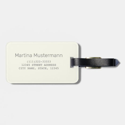 Oslo Hoofdstad Noorwegen Retro Moose  Souvenir Bagagelabel (Achterkant horizontaal)