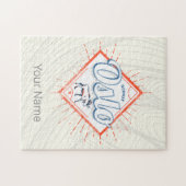 Oslo Hoofdstad Noorwegen Retro Moose  Souvenir Legpuzzel (Horizontaal)