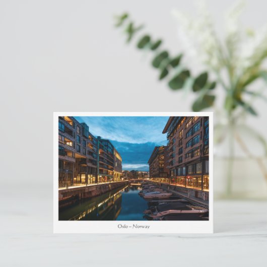 Oslo Noorwegen Briefkaart (Staand voorkant)