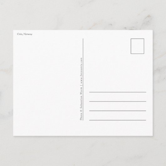 Oslo Noorwegen Briefkaart (Achterkant)