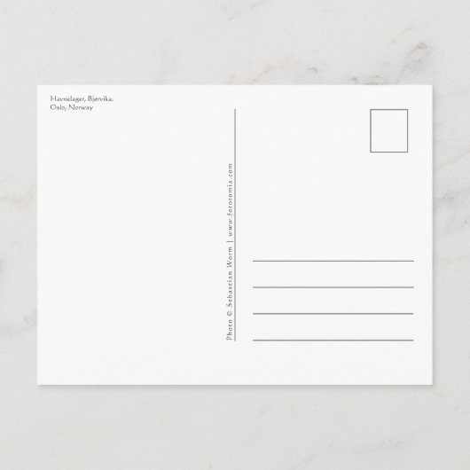 Oslo Noorwegen Briefkaart (Achterkant)