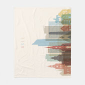 Oslo, Noorwegen | City Skyline Fleece Deken (Voorkant)