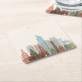 Oslo, Noorwegen | City Skyline Kartonnen Onderzetters (Schuin)