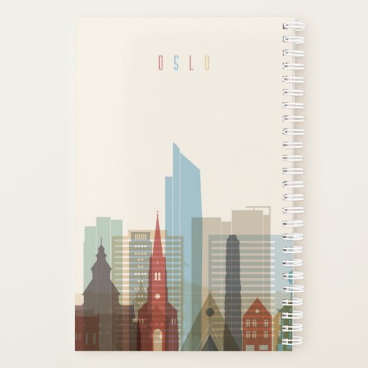Oslo, Noorwegen | City Skyline Planner (Achterkant)