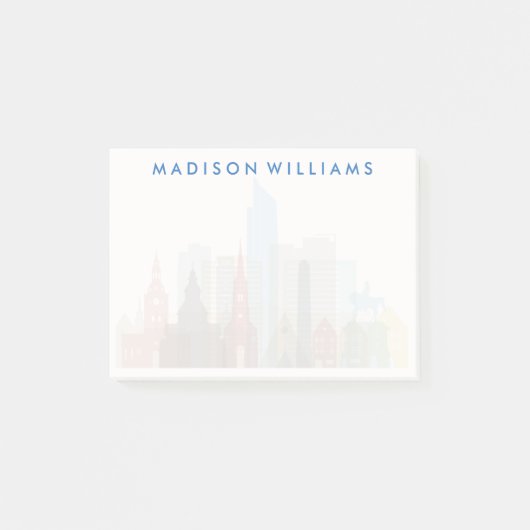 Oslo, Noorwegen | City Skyline Post-it® Notes (Voorkant)