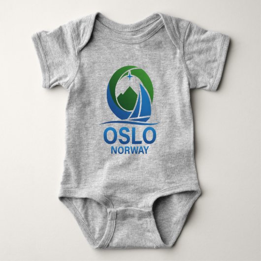 Oslo Noorwegen Europa Romper (Voorkant)