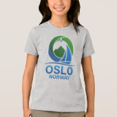 Oslo Noorwegen Europa Tri-Blend Shirt (Voorkant)