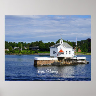 Oslo, Noorwegen fjord Poster
