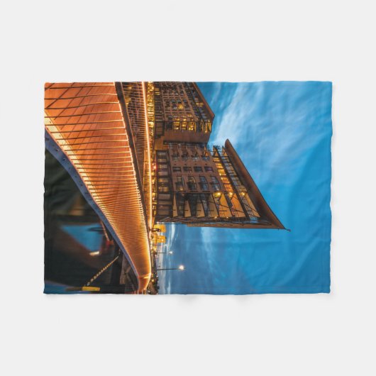 Oslo Noorwegen Fleece Deken (Voorkant (Horizontaal))