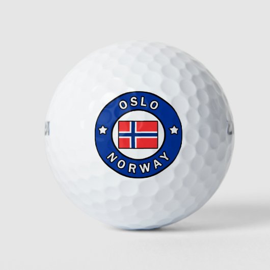 Oslo Noorwegen Golfballen (Voorkant)