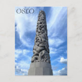 Oslo Noorwegen Hoofdstad Vigeland Park Monolith Briefkaart (Voorkant)