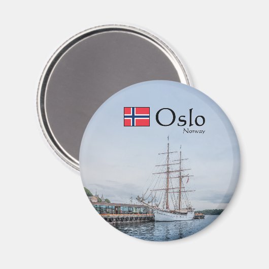 Oslo Noorwegen Magneet (Voorkant / Achterkant)