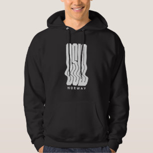 Oslo Noorwegen Nordic Wave logo ontwerp Hoodie