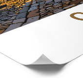 Oslo Noorwegen Reisprint Poster (Hoek)