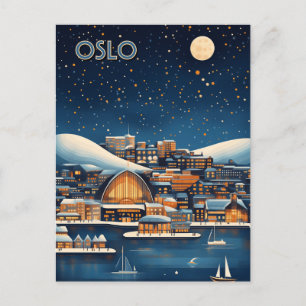 Oslo Noorwegen Reizen Briefkaart