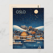 Oslo Noorwegen Reizen Briefkaart (Voorkant / Achterkant)