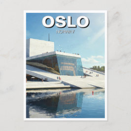 Oslo Noorwegen Reizen Briefkaart