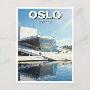 Oslo Noorwegen Reizen Briefkaart