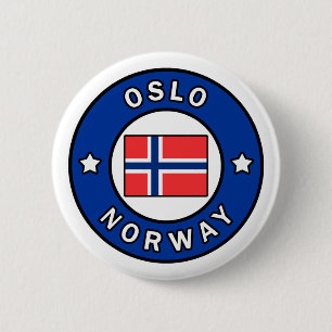 Oslo Noorwegen Ronde Button 5,7 Cm