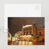 Oslo, Noorwegen 's nachts Briefkaart (Voorkant / Achterkant)