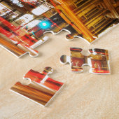 Oslo, Noorwegen 's nachts Legpuzzel (Zijkant)