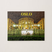 Oslo, Noorwegen 's nachts Legpuzzel (Horizontaal)