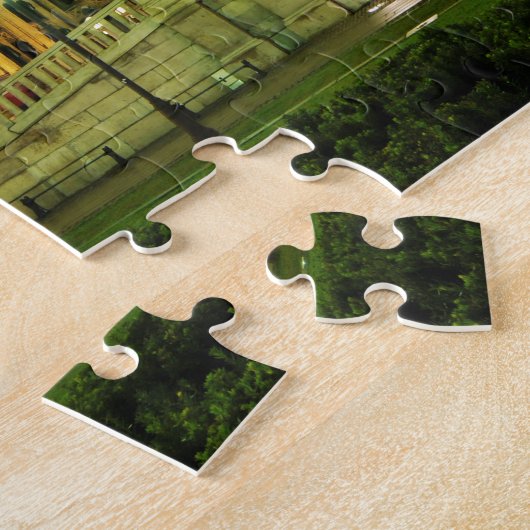 Oslo, Noorwegen 's nachts Legpuzzel (Zijkant)