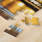 Oslo, Noorwegen 's nachts Legpuzzel (Zijkant)