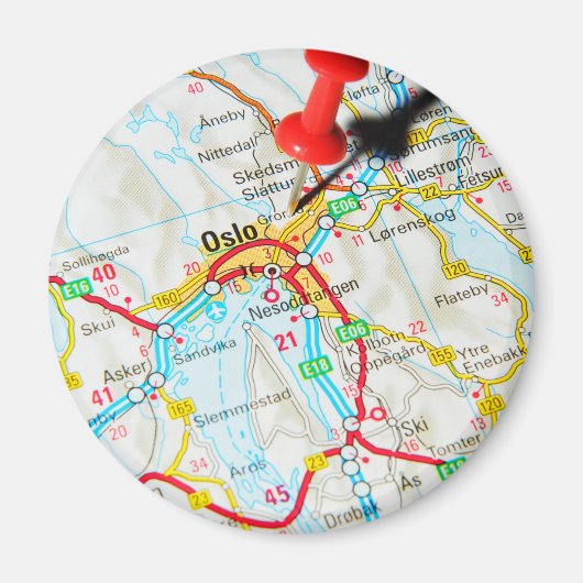 Oslo, Noorwegen, Scandinavië Magneet (Voorkant)